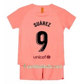 Camisolas de Futebol FC Barcelona Suarez 9 Criança Equipamento 3ª 2018/19 Manga Curta